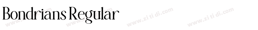 Bondrians Regular字体转换